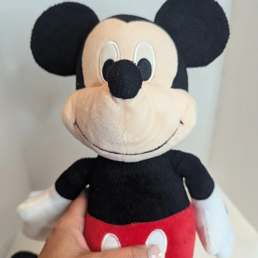 Disney Authentic Mickey Mouse And Baby Mickey Plush Toy Set